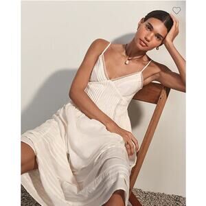 NWT J. Crew Milano Dress In Cotton Voile Ivory M Tall